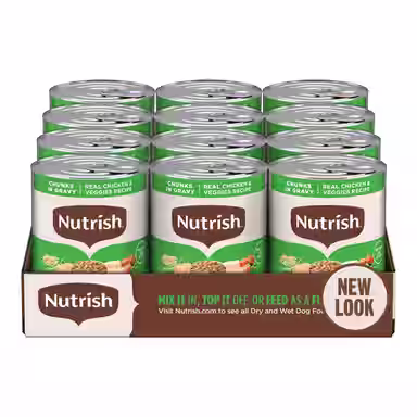 Nutrish Whole Health Blend Chunks in Gravy Real Chicken & Veggies
