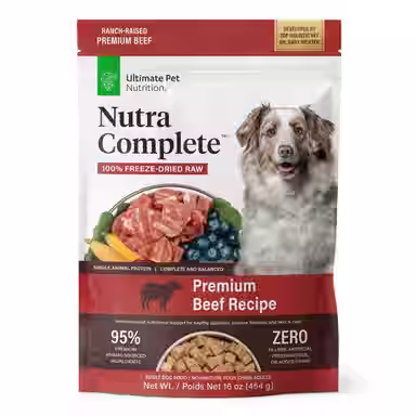 Ultimate Pet Nutrition Nutra Complete Premium Beef Freeze-Dried