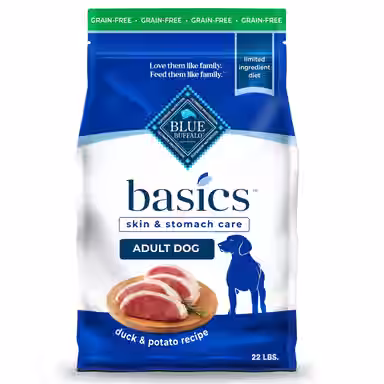 Blue Buffalo Basics Skin & Stomach Care Grain-Free Formula Duck & Potato Recipe