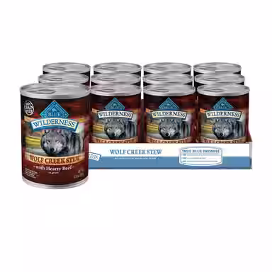 Blue Buffalo Wilderness Wolf Creek Stew High-Protein & Grain-Free Hearty Beef in Gravy