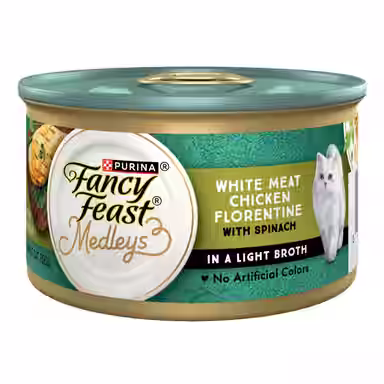 Fancy Feast Medleys White Meat Chicken Florentine