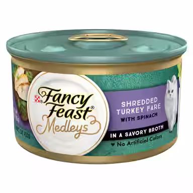Fancy Feast Medleys Shredded Turkey Fare