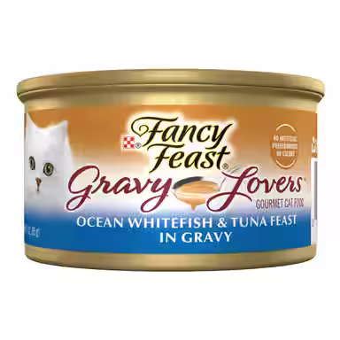 Fancy Feast Gravy Lovers Ocean Whitefish & Tuna Feast in Sauteed Seafood Flavor Gravy