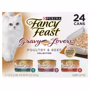 Fancy Feast Gravy Lovers Poultry & Beef Feast Variety Pack