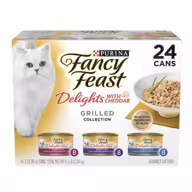 Fancy Feast Delights with Cheddar Grilled Variety Pack