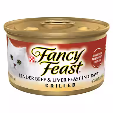 Fancy Feast Grilled Tender Beef & Liver Feast in Gravy