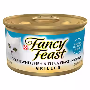 Fancy Feast Grilled Ocean Whitefish & Tuna Feast in Gravy
