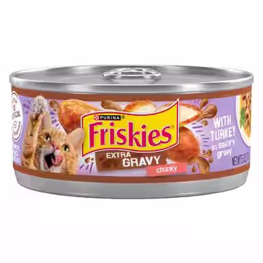 Friskies Extra Gravy Chunky with Turkey in Savory Gravy