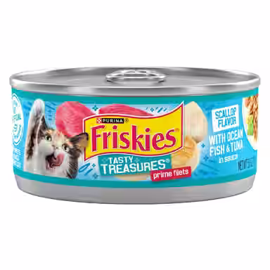 Friskies Tasty Treasures with Ocean Fish & Tuna & Scallop Flavor