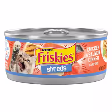 Friskies Savory Shreds Chicken & Salmon Dinner in Gravy