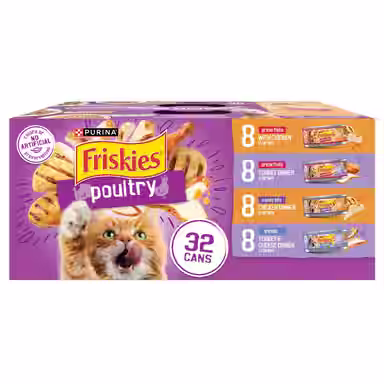 Friskies Poultry Adult Chicken & Turkey in Gravy Variety Pack
