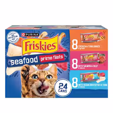 Friskies Prime Filets Seafood Favorites Variety Pack