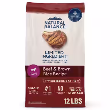 Natural Balance Limited Ingredient Beef & Brown Rice Small Breed Recipe