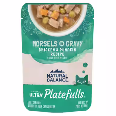 Natural Balance Platefulls Chicken & Pumpkin Formula in Gravy