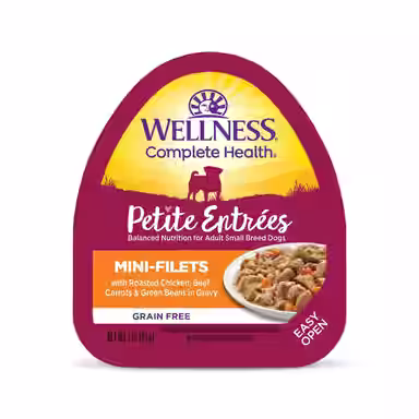 Wellness Petite Entrees Mini-Filets with Roasted Chicken, Beef, Carrots & Green Beans in Gravy