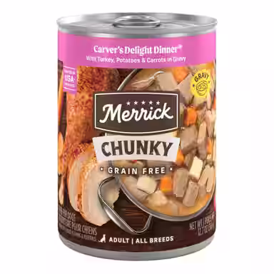 Merrick Chunky Grain-Free Wet Dog Food Carvers Delight Dinner