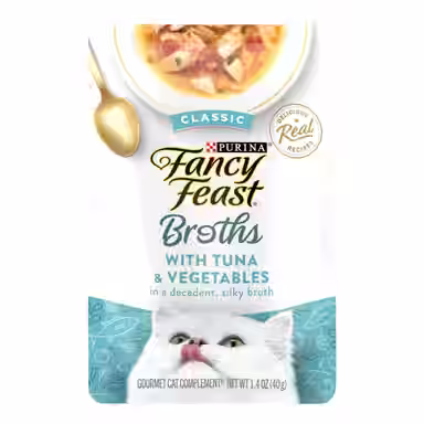 Fancy Feast Broths with Tuna & Vegetable