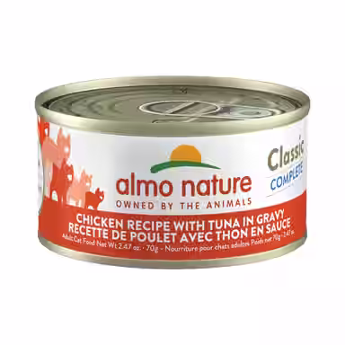 Almo Nature Classic Complete Chicken Recipe with Tuna in Gravy