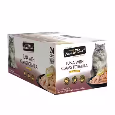 Fussie Cat Premium Tuna with Clams Formula in Aspic