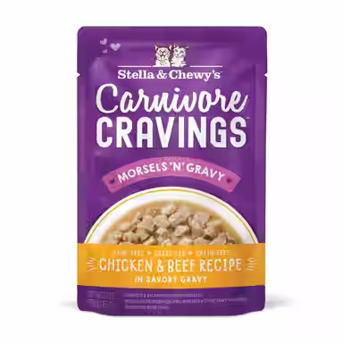 Stella & Chewy's Carnivore Cravings Morsels'N'Gravy Chicken & Beef Recipe