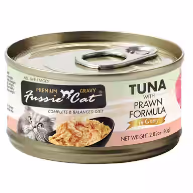 Fussie Cat Tuna with Prawns in Gravy