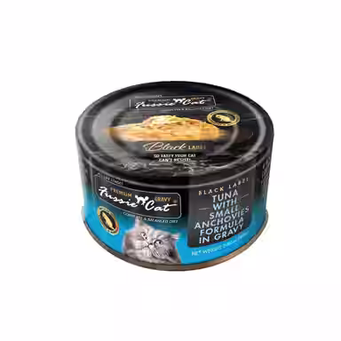 Fussie Cat Tuna with Small Anchovies in Gravy