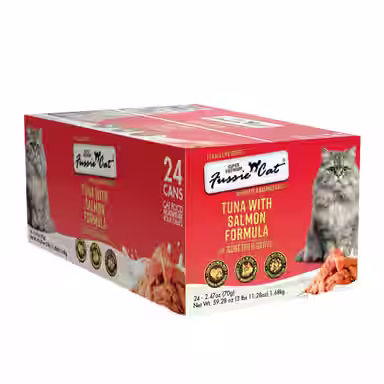 Fussie Cat Tuna with Salmon in Goats Milk