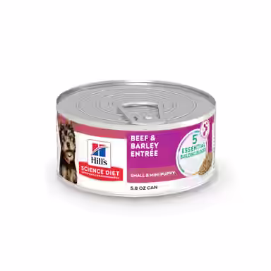 Hill's Science Diet Puppy Small Breed & Mini Breed Beef & Barley Entree