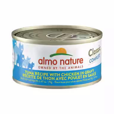 Almo Nature Classic Complete Grain-Free Tuna Recipe with Chicken in Gravy