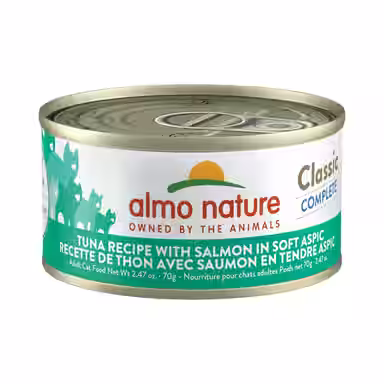 Almo Nature Classic Complete Grain-Free Tuna Recipe with Salmon in Soft Aspic