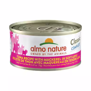 Almo Nature Classic Complete Grain-Free Tuna Recipe with Mackerel in Soft Aspic