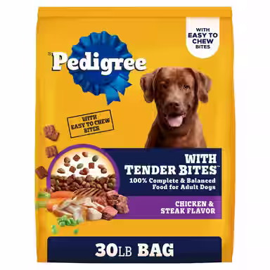Pedigree Tender Bites Complete Nutrition Chicken & Steak Flavor