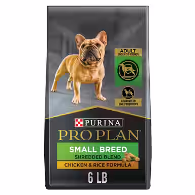 Purina Pro Plan Shredded Blend Adult Small Breed Chicken & Rice Formula