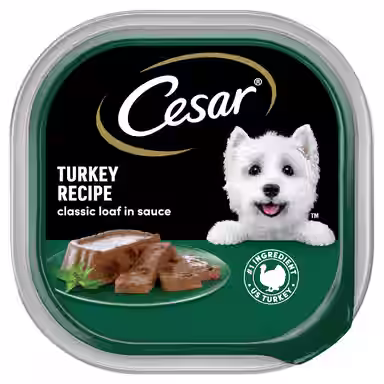 Cesar Classic Loaf in Sauce Turkey Recipe Grain-Free Small Breed