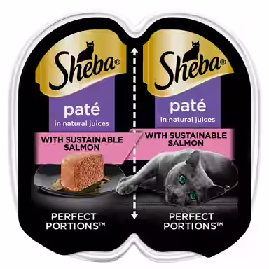 Sheba Perfect Portions Grain-Free Pate Sustainable Salmon Entree