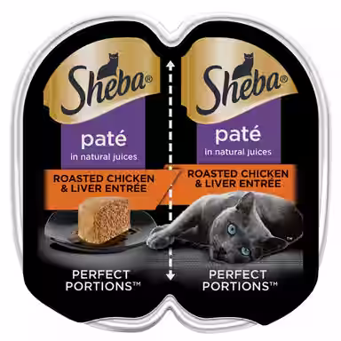 Sheba Perfect Portions Grain-Free Roasted Chicken & Liver Pate Entree
