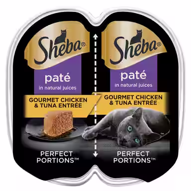 Sheba Perfect Portions Grain-Free Gourmet Chicken & Tuna Pate Entree