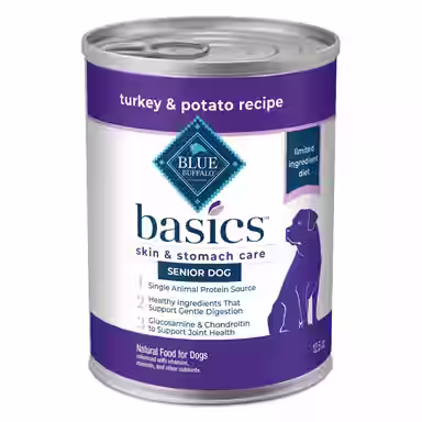 Blue Buffalo Basics Skin & Stomach Care Grain-Free Turkey & Potato