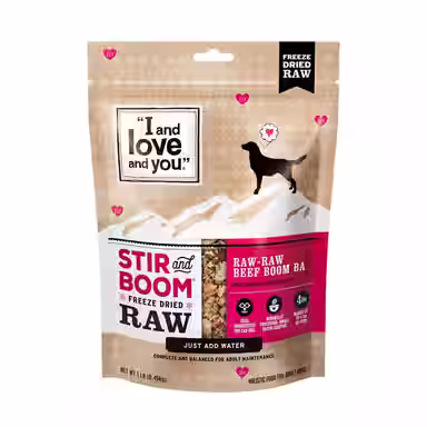 I and Love and You Stir and Boom Raw Raw Beef Boom Ba Dinner Grain-Free Dehydrated