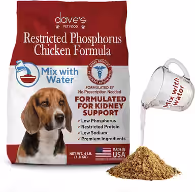 Dave's Pet Food Restricted Phosphorus Chicken Formula Kidney Support Crumble