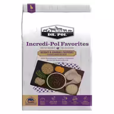 Dr. Pol Incredi-Pol Favorites Chicken & Brown Rice Weight & Hairball Support