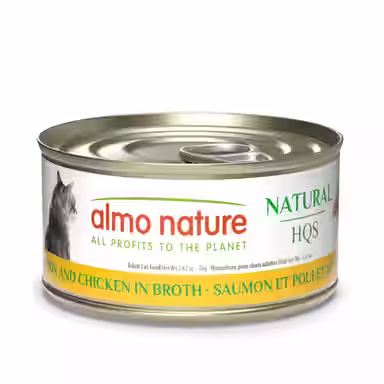 Almo Nature HQS Natural Salmon & Chicken in Broth