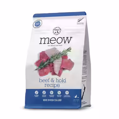 The New Zealand Natural Pet Food Co. Meow Beef & Hoki Air Dried