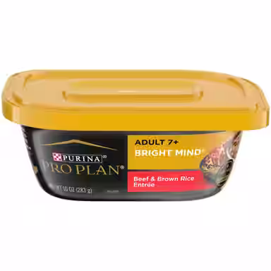 Purina Pro Plan Bright Mind Senior Adult 7+ Beef & Brown Rice Entree