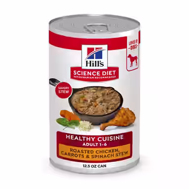 Hill's Science Diet Adult Healthy Cuisine Roasted Chicken, Carrots & Spinach Stew