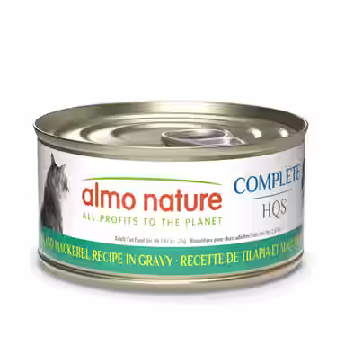 Almo Nature HQS Complete Tilapia Recipe in Gravy