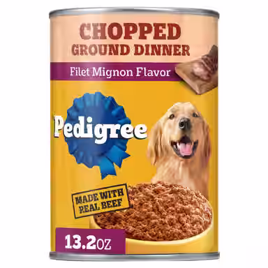 Pedigree Chopped Ground Dinner Filet Mignon Flavor