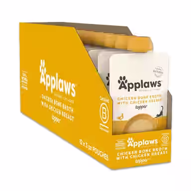 Applaws Chicken Broth with Chicken Breast Bone Broth Wet Cat Food Toppers