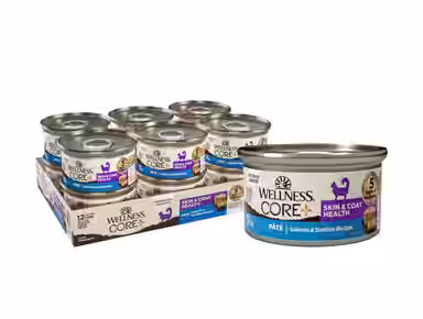 Wellness CORE+ Skin & Coat Salmon & Sardine Natural Grain-Free Pate