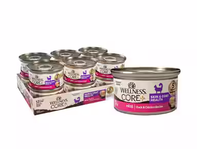 Wellness CORE+ Skin & Coat Duck & Chicken Natural Grain-Free Pate